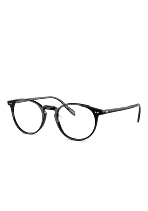 Oliver Peoples round-frame frames - Black
