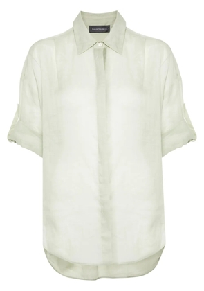 Lorena Antoniazzi adjustable-sleeves ramie shirt - Green