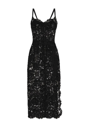 Dolce & Gabbana lace slit midi dress - Black