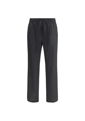 Dolce & Gabbana stripe-pattern drawstring trousers - Grey