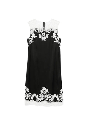 Ermanno Scervino lace trim midi dress - Black