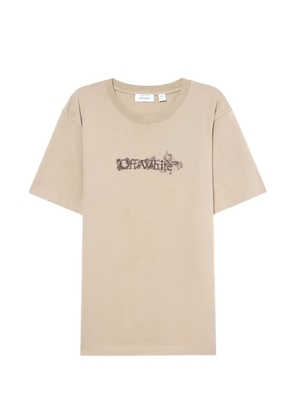 Off-White logo t-shirt - Neutrals