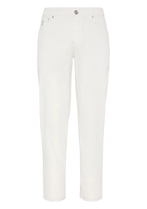 Brunello Cucinelli mid-rise straight-leg trousers - Neutrals