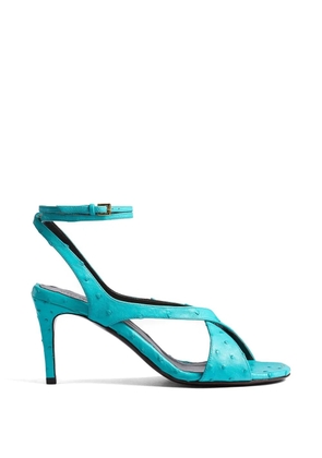 KHAITE Liria cross strap sandals - Blue