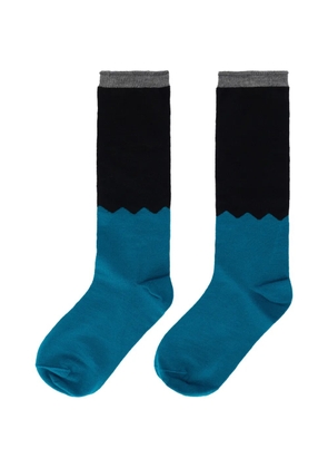 Valentino Garavani two-tone socks - Blue