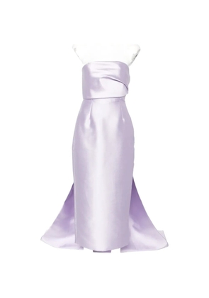 Solace London Kiki strapless midi dress - Purple