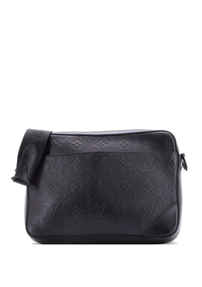 Louis Vuitton Pre-Owned Duo Messenger Bag Monogram Shadow Leather crossbody bag - Black