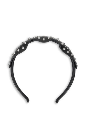 RED(V) studded headband - Black