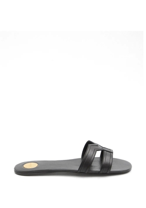 Saint Laurent Mabrouka double-strap sandals - Black