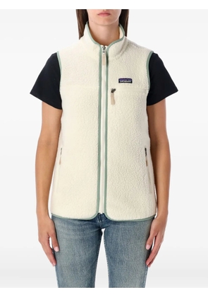 Patagonia high-neck zip-front vest - White