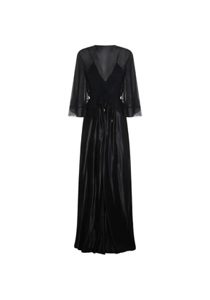 Alberta Ferretti V-neck maxi dress - Black