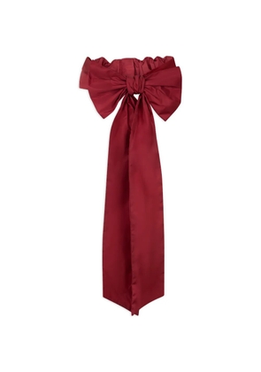 RED(V) ruffled bow belt