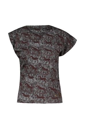 Vivienne Westwood Hebo rocking-horses top - Grey
