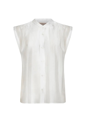 Blanca Vita mandarin-collar blouse - White