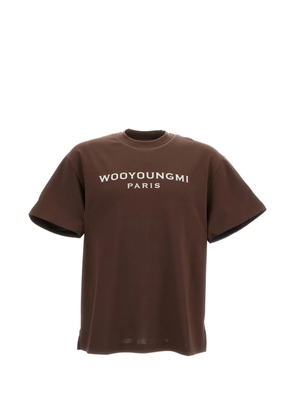 Wooyoungmi logo-print T-shirt - Brown