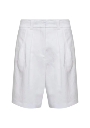 Blanca Vita double-pleat shorts - White