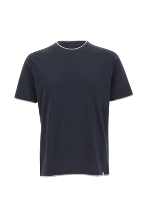 DIKTAT trims neckline T-shirt - Blue