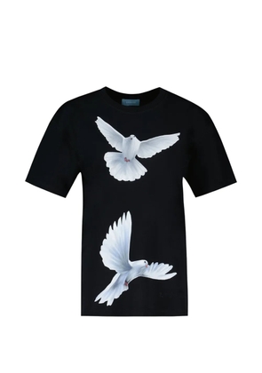3.PARADIS Freedom Doves T-shirt - Black