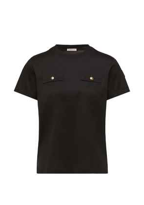 Moncler button detail T-shirt - Black