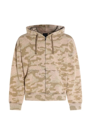 Daily Paper camo-print zip-up hoodie - Neutrals
