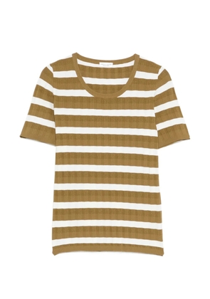 Roberto Collina striped ribbed T-shirt - Neutrals