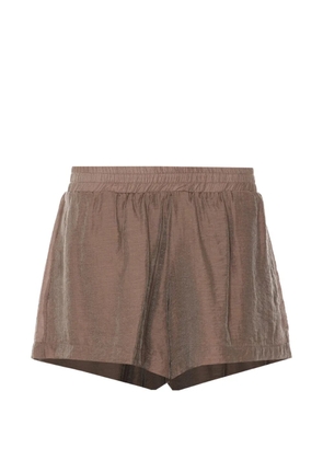 Ele elasticated-waistband shorts - Brown
