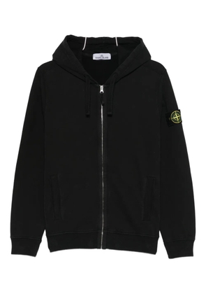Stone Island zip-fastening hoodie - Black