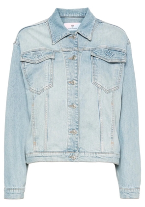 Chiara Ferragni 3D logo denim jacket - Blue