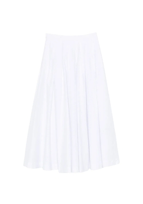 Roberto Collina A-line zip-fastening skirt - White