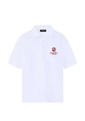 AMIRI embroidered polo shirt - White