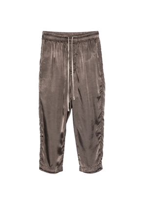 Rick Owens drawstring-fastening cropped trousers - Brown