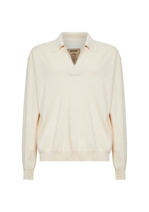 Uma Wang V-neck polo shirt - Neutrals