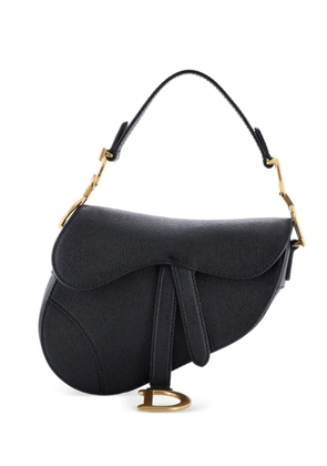 Christian Dior Pre-Owned Saddle Handbag Leather Mini shoulder bag - Black