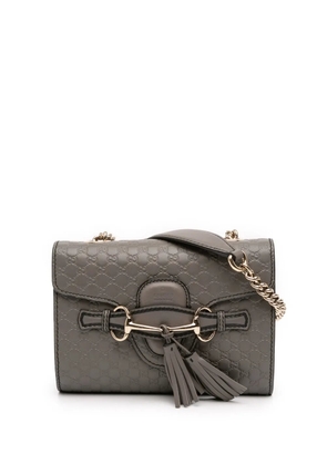 Gucci Pre-Owned 2016-2026 Mini Microguccissima Emily crossbody bag - Grey