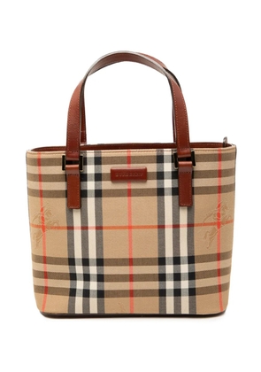 Burberry Pre-Owned 2000-2017 Haymarket Check Canvas handbag - Brown