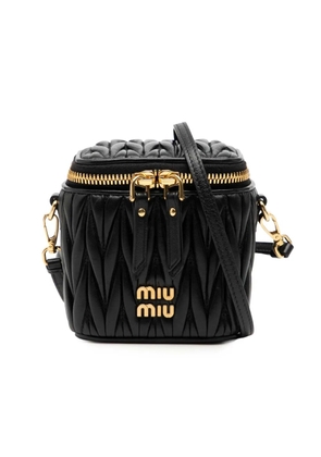 Miu Miu Pre-Owned 2000-2010 Micro Matelasse Nappa Vanity crossbody bag - Black