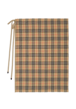Burberry check cotton sarong - Neutrals