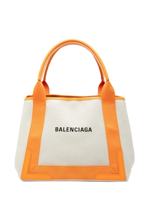 Balenciaga Pre-Owned 2010-2025 Canvas Navy Cabas S Tote satchel - Brown