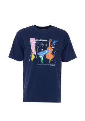 Edmmond Studios Cassete printed crew-neck T-shirt - Blue