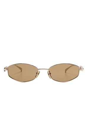Gucci Eyewear oval-frame sunglasses - Gold