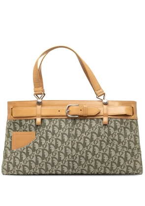 Christian Dior Pre-Owned 2001 Diorissimo Trotter Canvas Jeans Pocket tote bag - Green