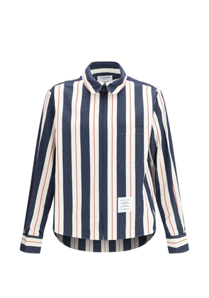 Thom Browne striped-pattern shirt - Blue