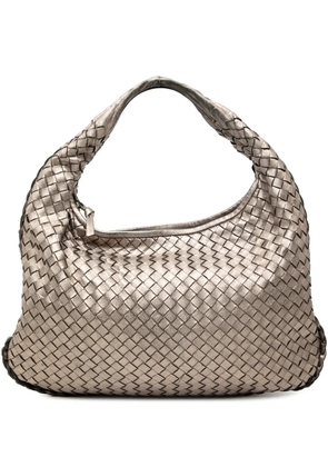Bottega Veneta Pre-Owned 2000-2007 Small Metallic Nappa Intrecciato Veneta hobo bag - Gold