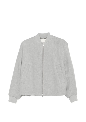 Closed zip-up bomber jacket - Grey