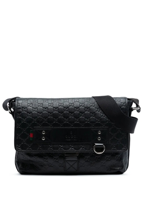 Gucci Pre-Owned 2000-2015 Guccissima Web crossbody bag - Black