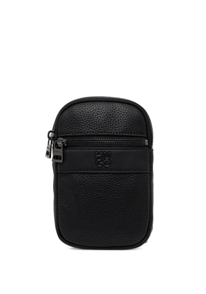 HUGO logo-plaque shoulder bag - Black