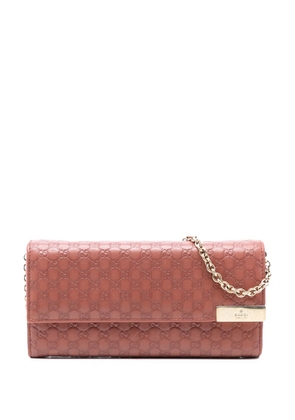 Gucci Pre-Owned 2000-2015 Microguccissima Dice Wallet On Chain shoulder bag - Brown