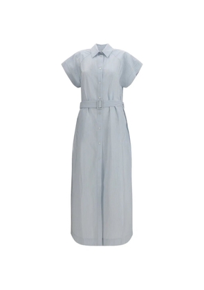 Jacob Cohën belted striped maxi dress - Blue