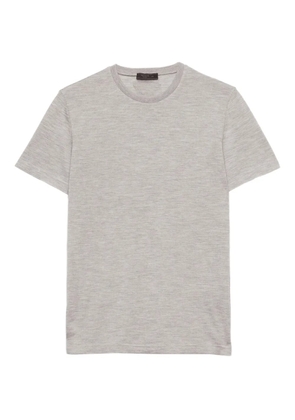 Prada ribbed crew-neck cashmere T-shirt - Grey