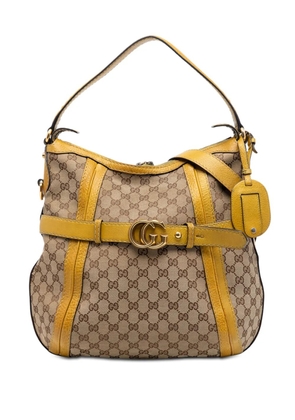 Gucci Pre-Owned 2016-2026 Medium GG Canvas Running satchel - Brown